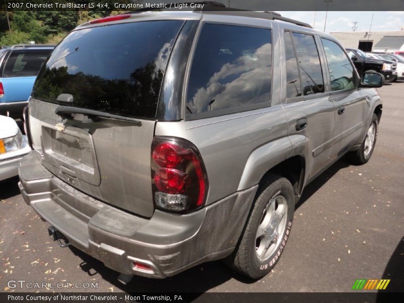 Graystone Metallic / Light Gray 2007 Chevrolet TrailBlazer LS 4x4