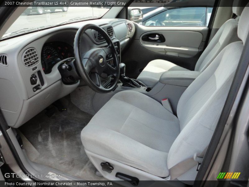 Graystone Metallic / Light Gray 2007 Chevrolet TrailBlazer LS 4x4