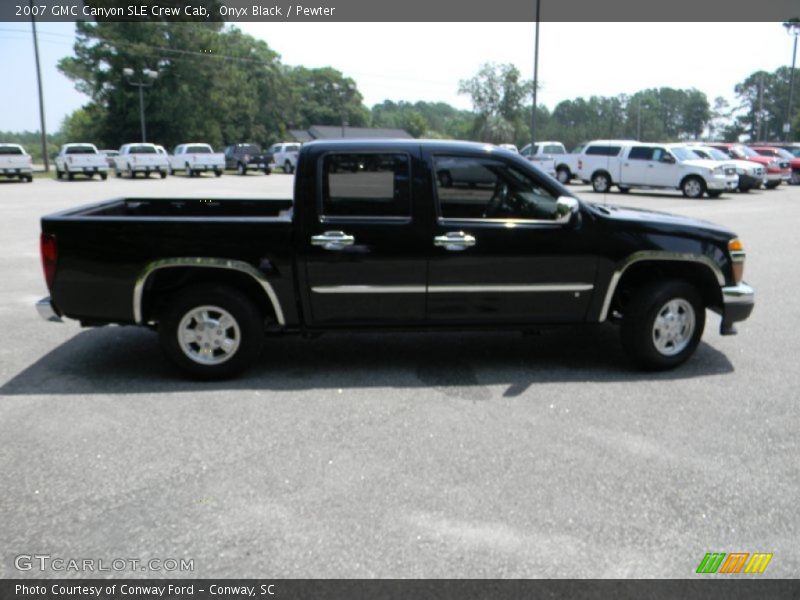 Onyx Black / Pewter 2007 GMC Canyon SLE Crew Cab