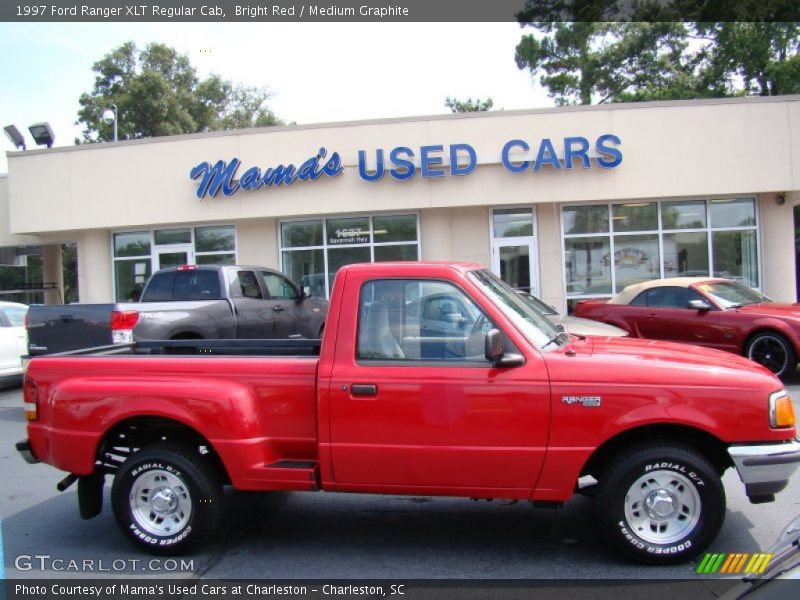 Bright Red / Medium Graphite 1997 Ford Ranger XLT Regular Cab