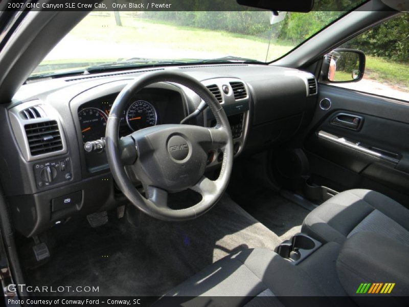 Onyx Black / Pewter 2007 GMC Canyon SLE Crew Cab