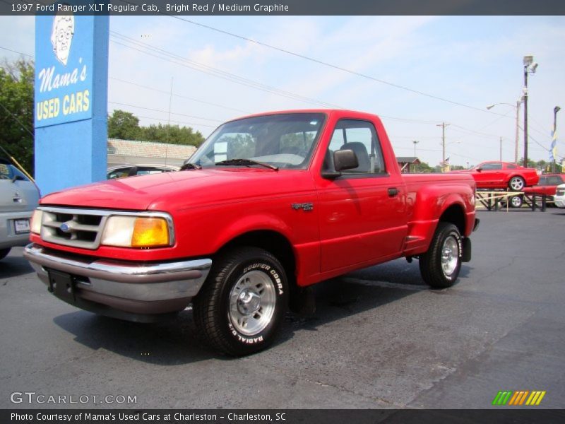 Bright Red / Medium Graphite 1997 Ford Ranger XLT Regular Cab