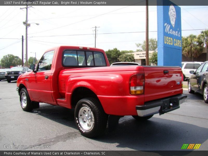 Bright Red / Medium Graphite 1997 Ford Ranger XLT Regular Cab