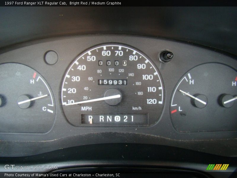 Bright Red / Medium Graphite 1997 Ford Ranger XLT Regular Cab