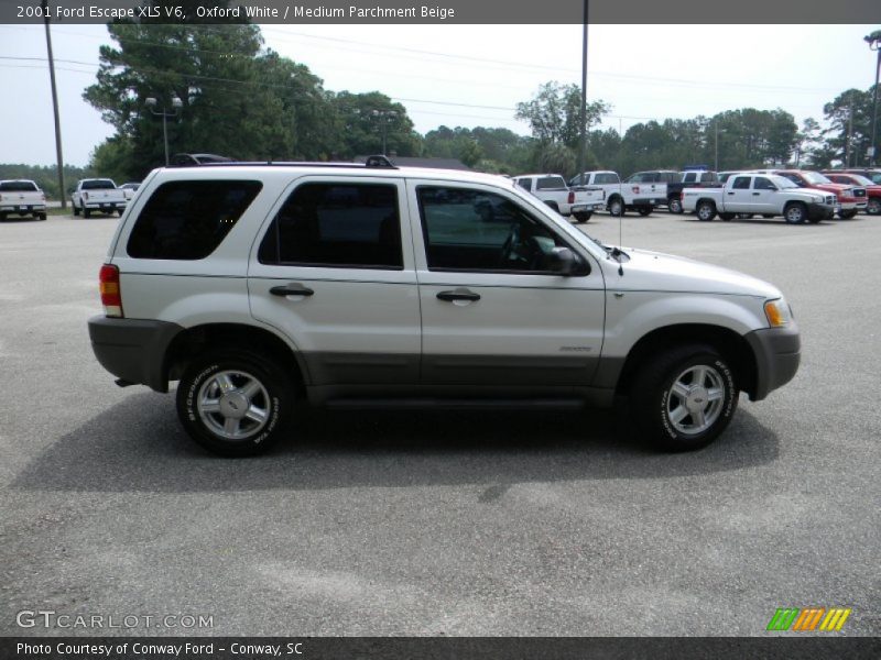 Oxford White / Medium Parchment Beige 2001 Ford Escape XLS V6