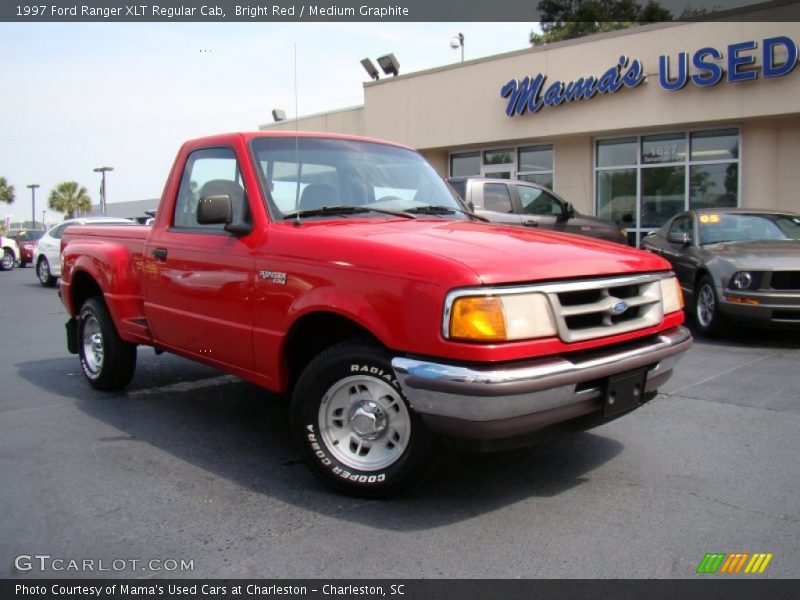 Bright Red / Medium Graphite 1997 Ford Ranger XLT Regular Cab