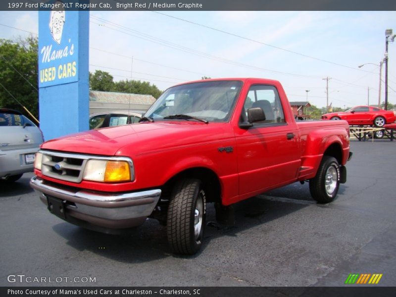 Bright Red / Medium Graphite 1997 Ford Ranger XLT Regular Cab