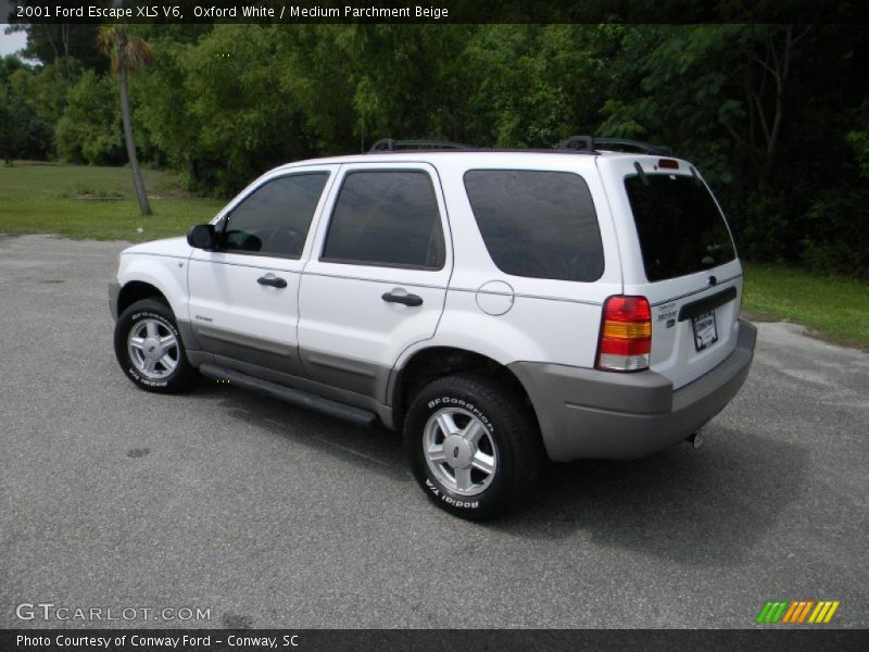 Oxford White / Medium Parchment Beige 2001 Ford Escape XLS V6
