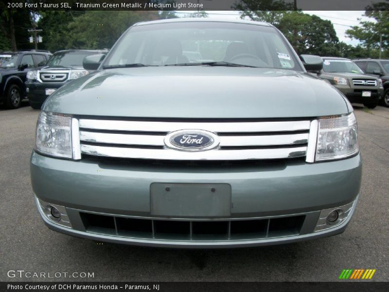Titanium Green Metallic / Medium Light Stone 2008 Ford Taurus SEL