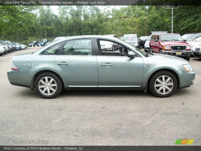 Titanium Green Metallic / Medium Light Stone 2008 Ford Taurus SEL