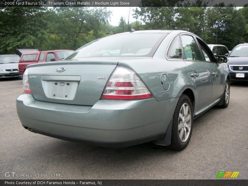 Titanium Green Metallic / Medium Light Stone 2008 Ford Taurus SEL
