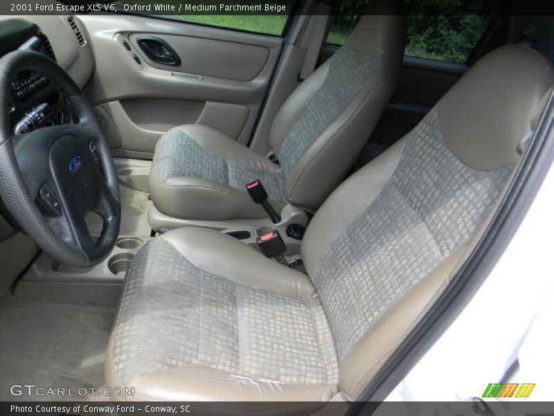 Oxford White / Medium Parchment Beige 2001 Ford Escape XLS V6
