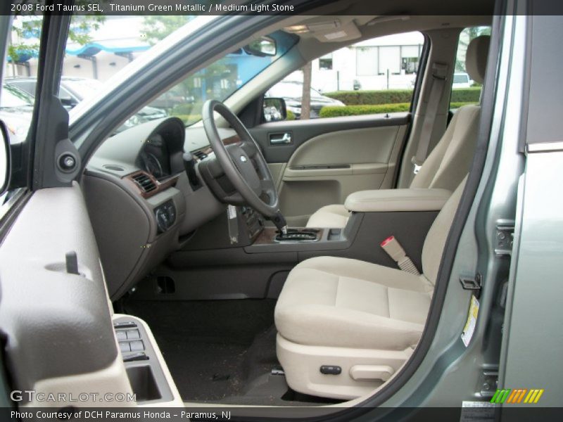 Titanium Green Metallic / Medium Light Stone 2008 Ford Taurus SEL