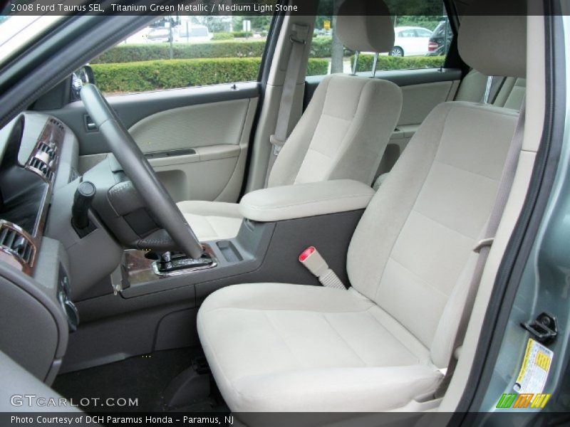 Titanium Green Metallic / Medium Light Stone 2008 Ford Taurus SEL