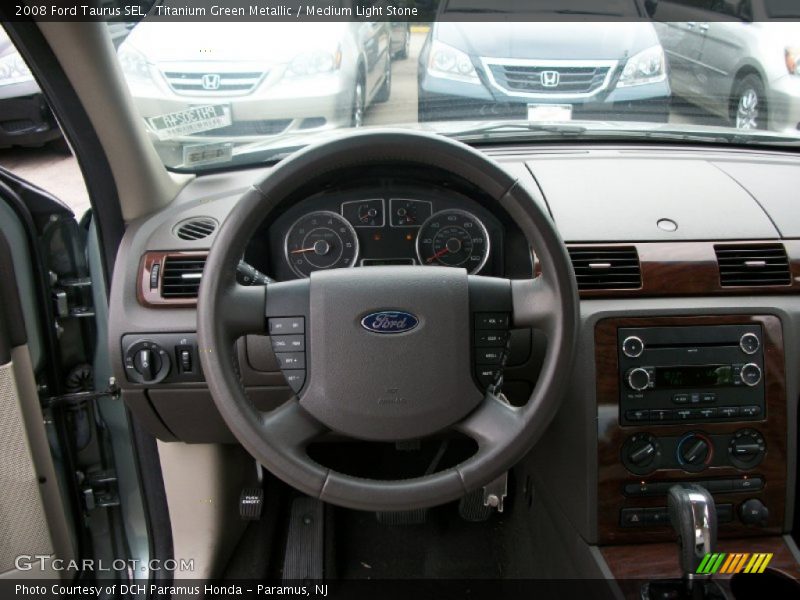 Titanium Green Metallic / Medium Light Stone 2008 Ford Taurus SEL