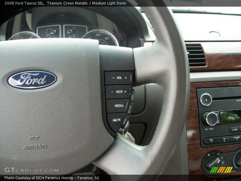 Titanium Green Metallic / Medium Light Stone 2008 Ford Taurus SEL