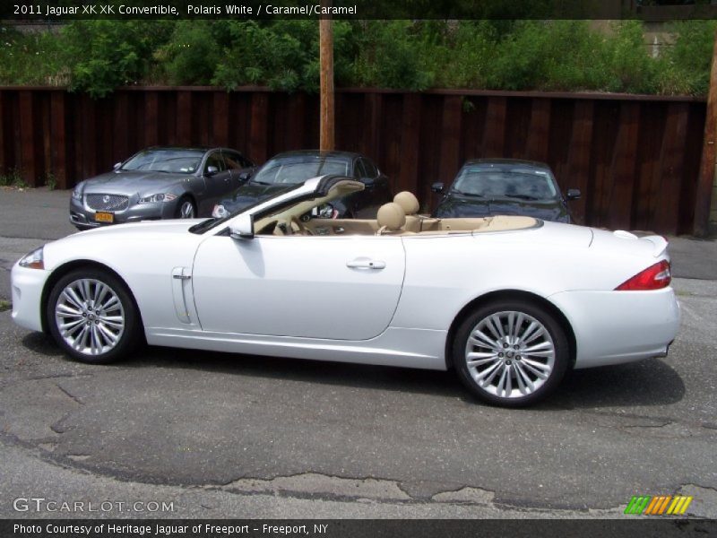 Polaris White / Caramel/Caramel 2011 Jaguar XK XK Convertible