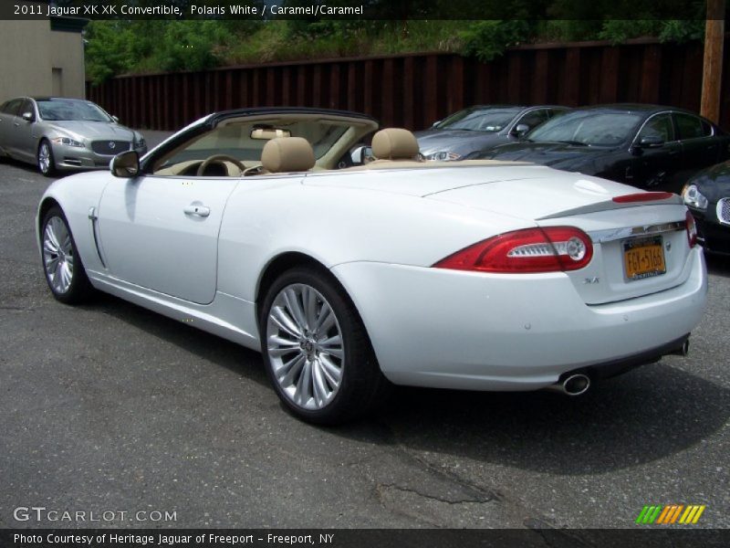 Polaris White / Caramel/Caramel 2011 Jaguar XK XK Convertible