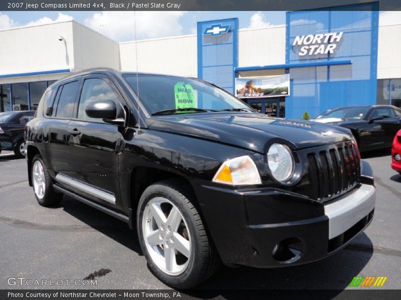 Black / Pastel Slate Gray 2007 Jeep Compass Limited 4x4