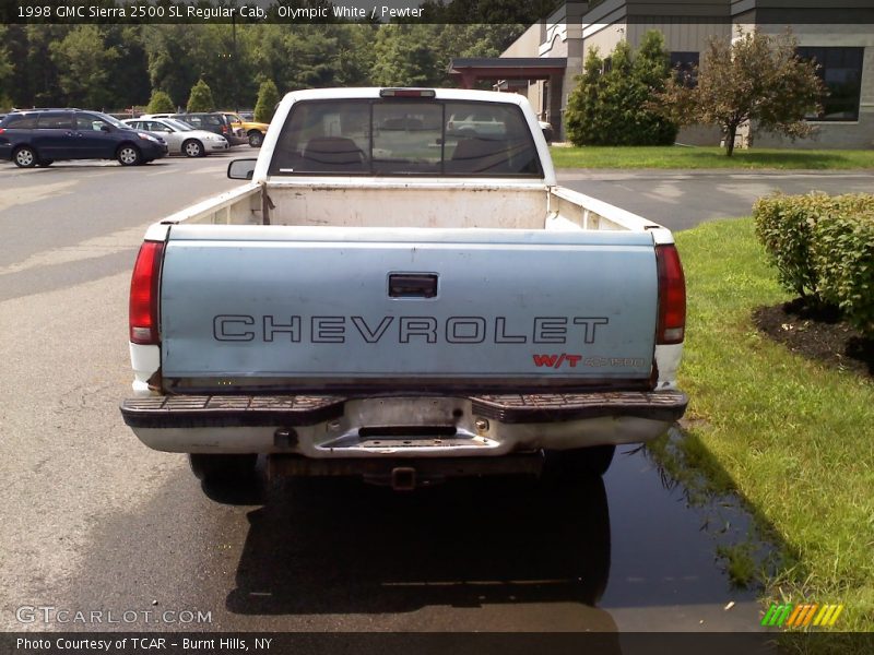 Olympic White / Pewter 1998 GMC Sierra 2500 SL Regular Cab