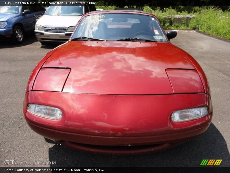Classic Red / Black 1992 Mazda MX-5 Miata Roadster