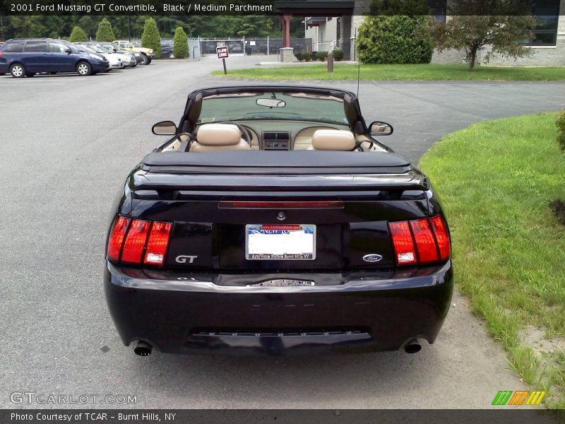 Black / Medium Parchment 2001 Ford Mustang GT Convertible
