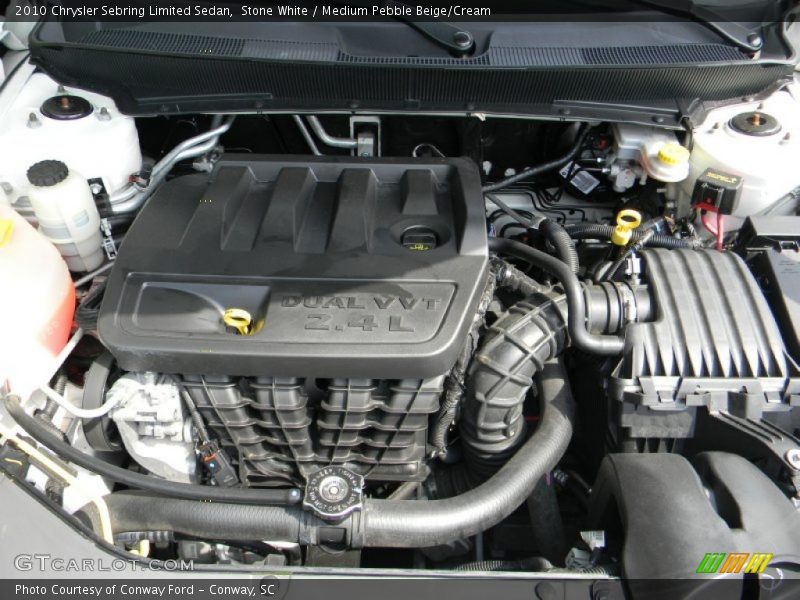 Stone White / Medium Pebble Beige/Cream 2010 Chrysler Sebring Limited Sedan