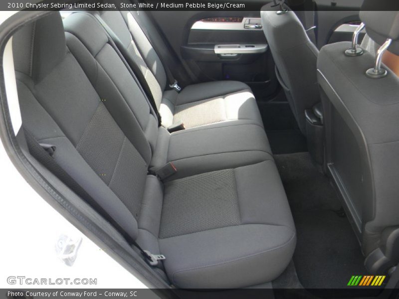 Stone White / Medium Pebble Beige/Cream 2010 Chrysler Sebring Limited Sedan