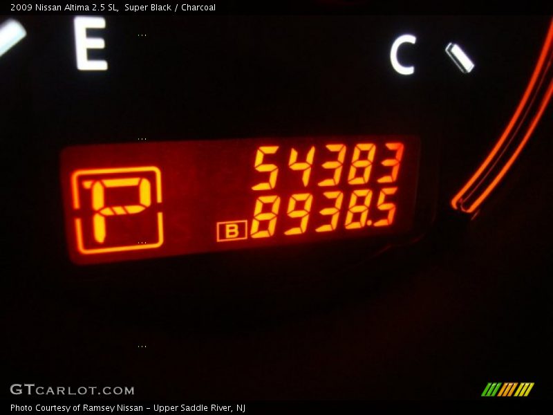 Super Black / Charcoal 2009 Nissan Altima 2.5 SL