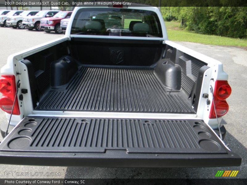 Bright White / Medium Slate Gray 2007 Dodge Dakota SXT Quad Cab