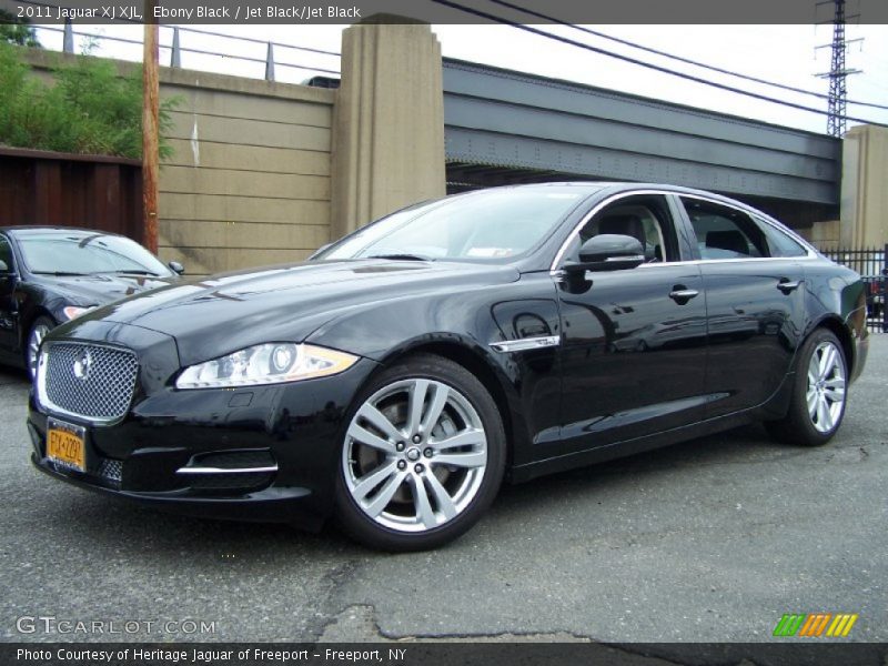 Ebony Black / Jet Black/Jet Black 2011 Jaguar XJ XJL