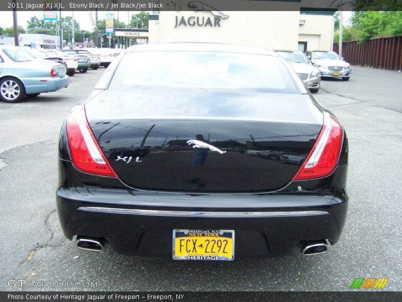 Ebony Black / Jet Black/Jet Black 2011 Jaguar XJ XJL