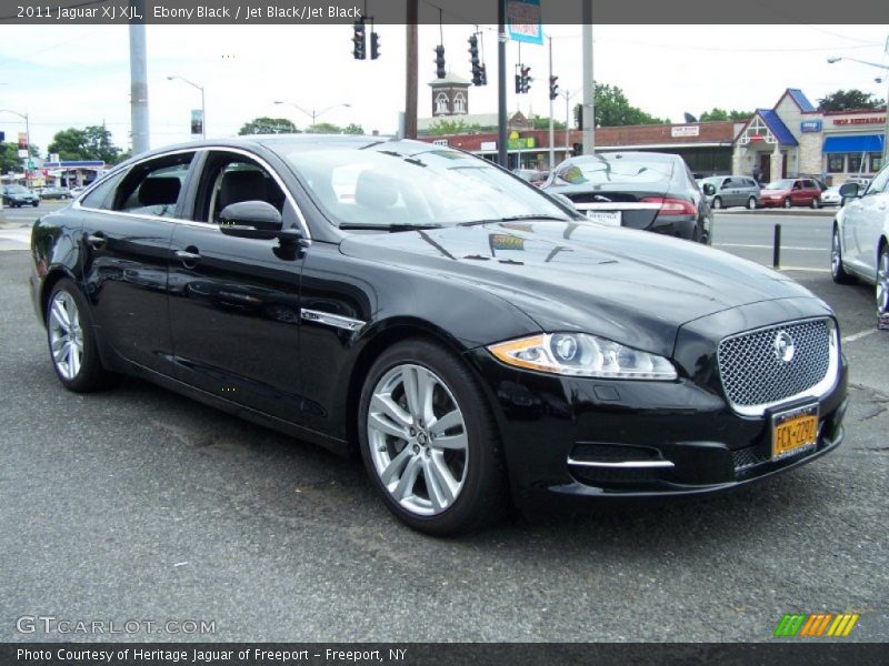 Ebony Black / Jet Black/Jet Black 2011 Jaguar XJ XJL