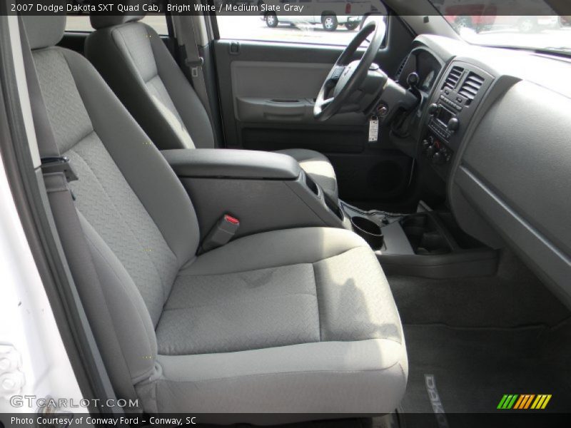  2007 Dakota SXT Quad Cab Medium Slate Gray Interior
