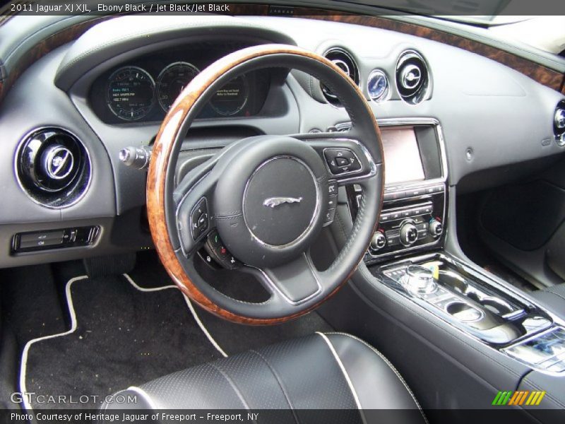 Ebony Black / Jet Black/Jet Black 2011 Jaguar XJ XJL