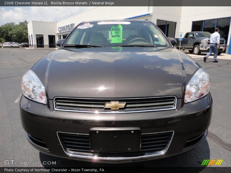 Mocha Bronze Metallic / Neutral Beige 2008 Chevrolet Impala LS