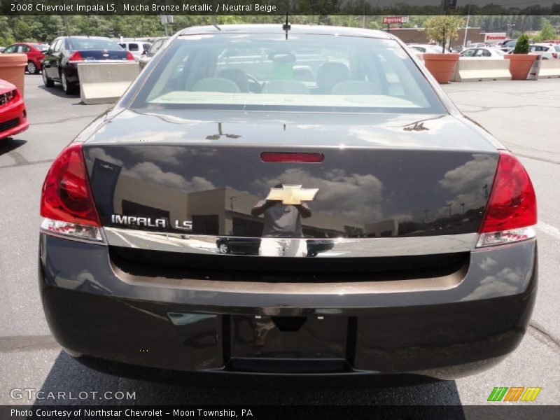 Mocha Bronze Metallic / Neutral Beige 2008 Chevrolet Impala LS
