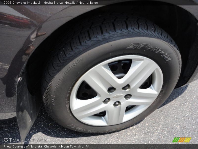 Mocha Bronze Metallic / Neutral Beige 2008 Chevrolet Impala LS