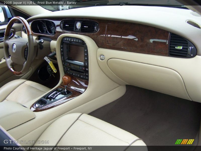 Frost Blue Metallic / Barley 2008 Jaguar XJ XJ8 L