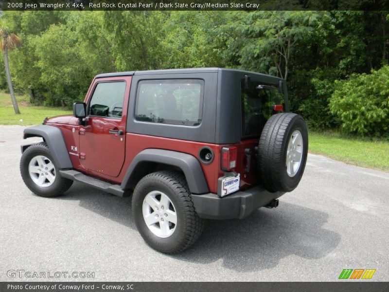 Red Rock Crystal Pearl / Dark Slate Gray/Medium Slate Gray 2008 Jeep Wrangler X 4x4