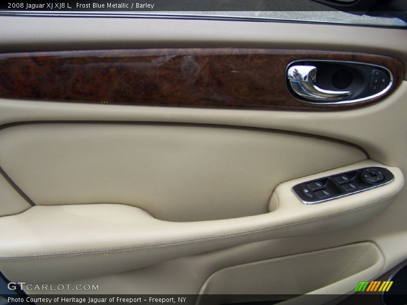 Frost Blue Metallic / Barley 2008 Jaguar XJ XJ8 L
