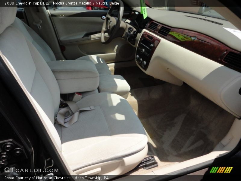 Mocha Bronze Metallic / Neutral Beige 2008 Chevrolet Impala LS