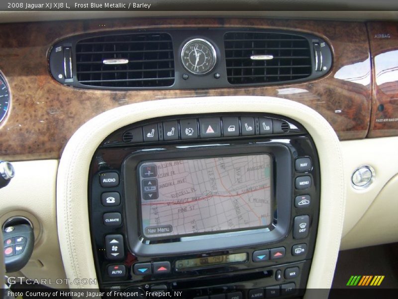 Frost Blue Metallic / Barley 2008 Jaguar XJ XJ8 L