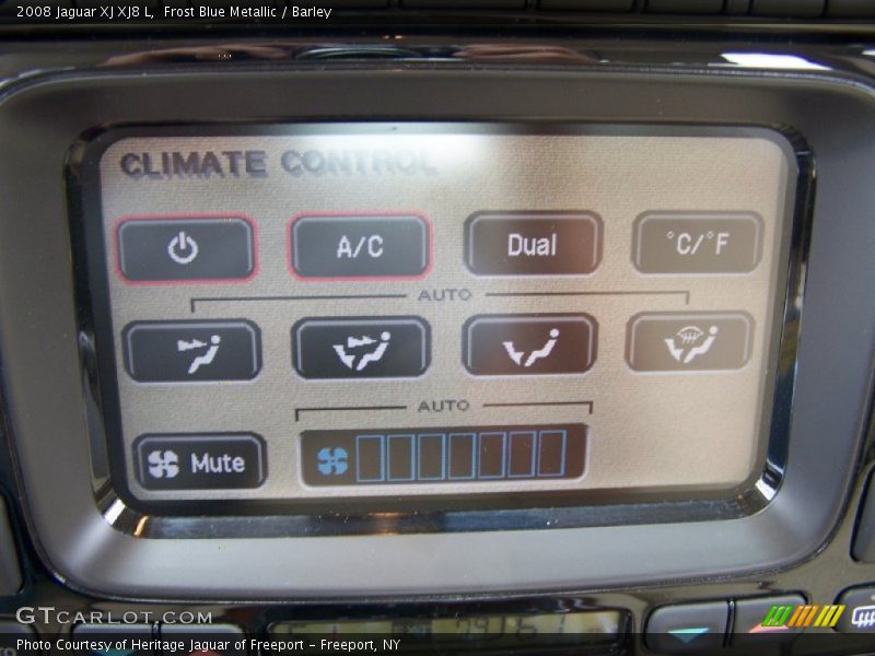 Frost Blue Metallic / Barley 2008 Jaguar XJ XJ8 L
