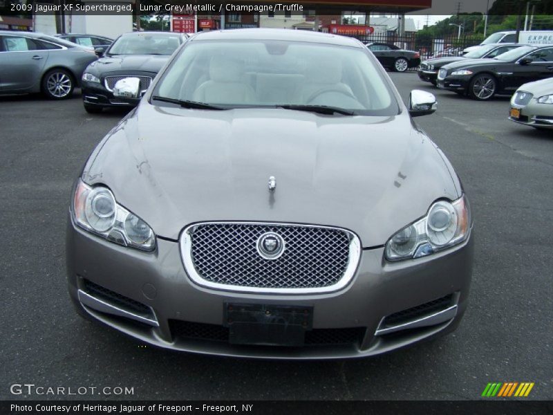 Lunar Grey Metallic / Champagne/Truffle 2009 Jaguar XF Supercharged