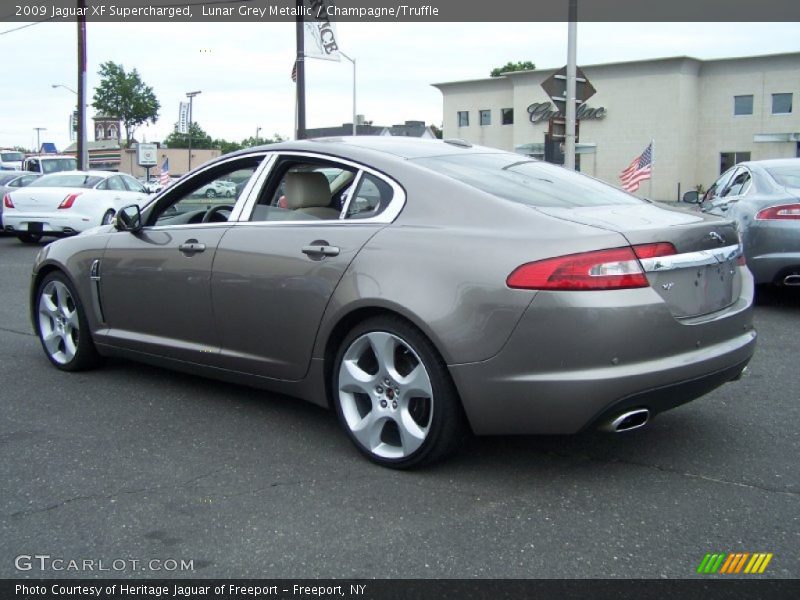 Lunar Grey Metallic / Champagne/Truffle 2009 Jaguar XF Supercharged