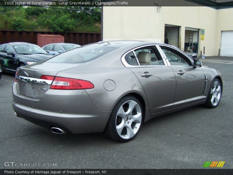 Lunar Grey Metallic / Champagne/Truffle 2009 Jaguar XF Supercharged