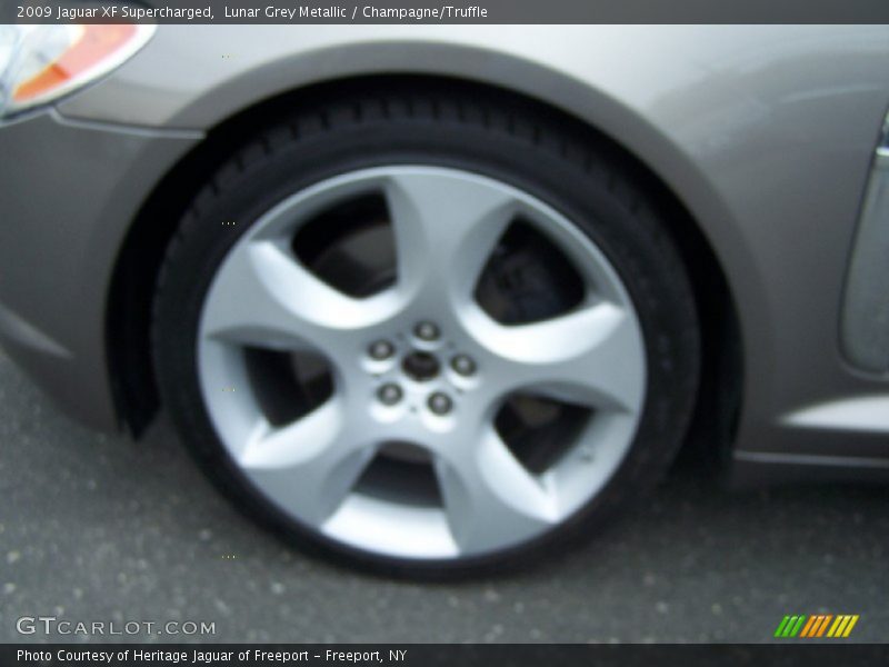 Lunar Grey Metallic / Champagne/Truffle 2009 Jaguar XF Supercharged