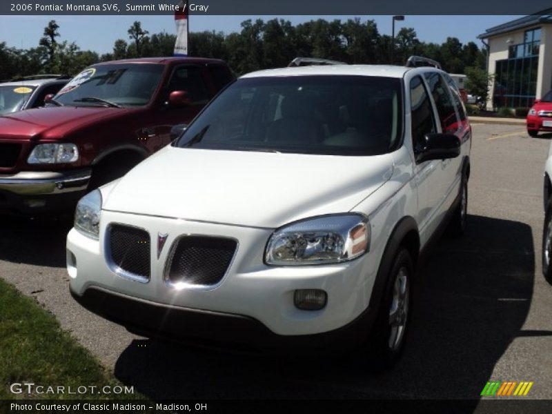 Summit White / Gray 2006 Pontiac Montana SV6