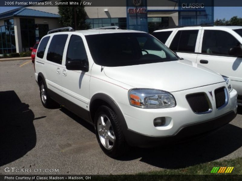 Summit White / Gray 2006 Pontiac Montana SV6